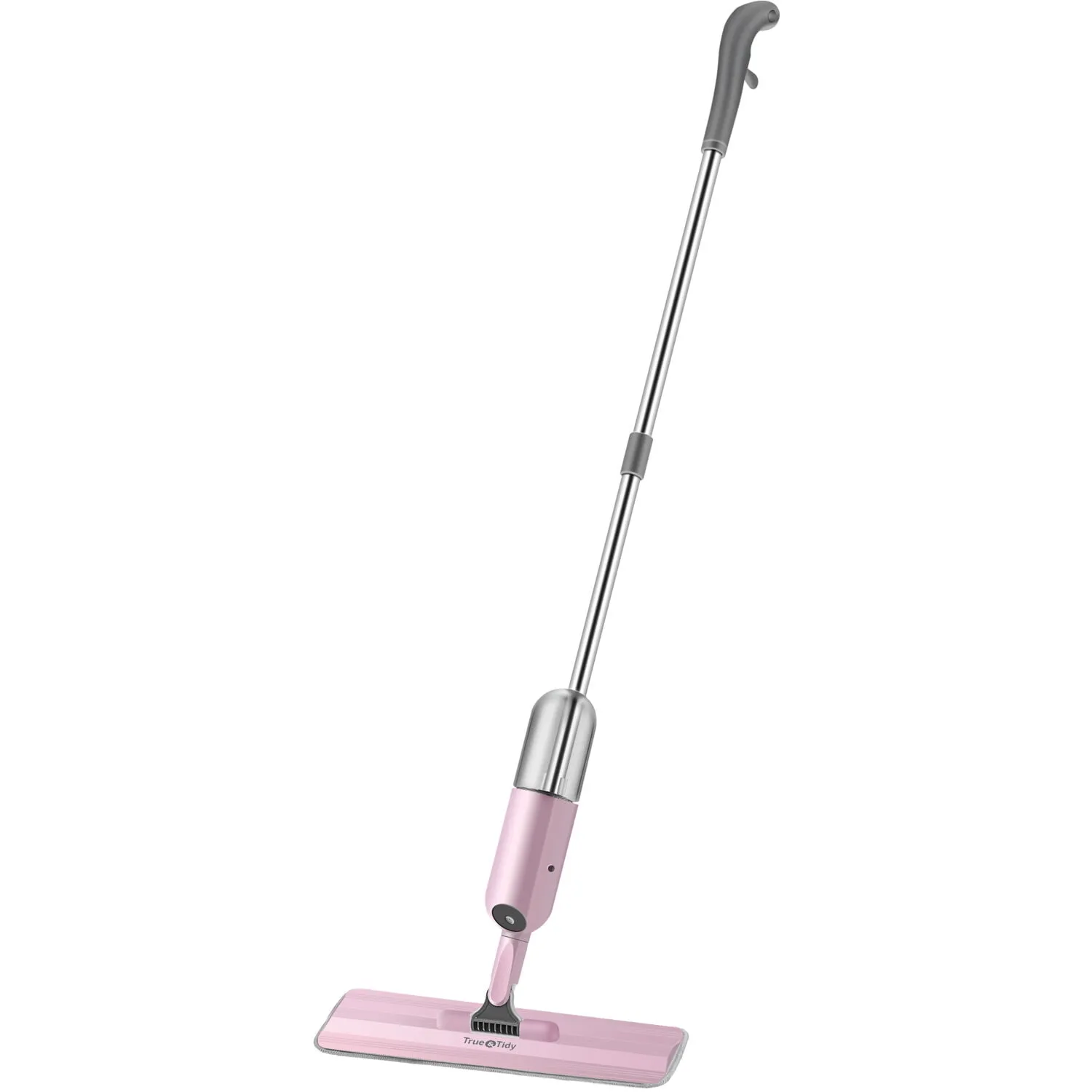 True & Tidy Multi-Surface Spray Mop with Refillable Water Bottle, SPRAY-250, White