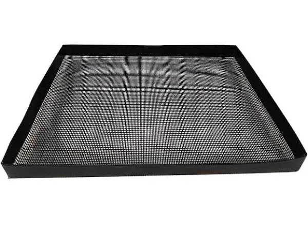 Essentialware SNS141322, PTFE (Teflon) 14.5" x 13.5" x 1" Black Fine Mesh Oven Basket