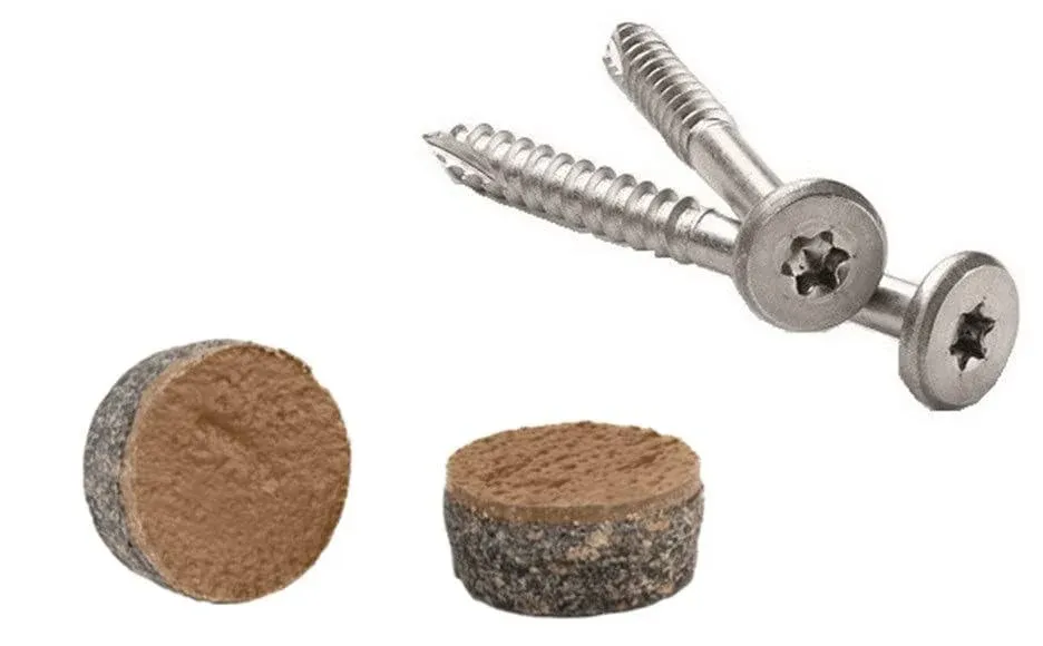 Pro Plug System- Trex Beach Dune Fascia Plugs, 100 Plugs &amp; 100 Stainless Screws