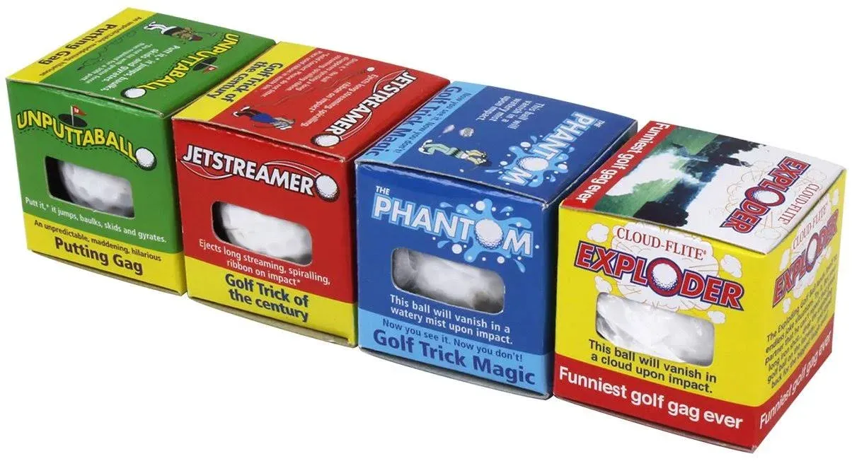 Trick Golf Balls 4 Pack