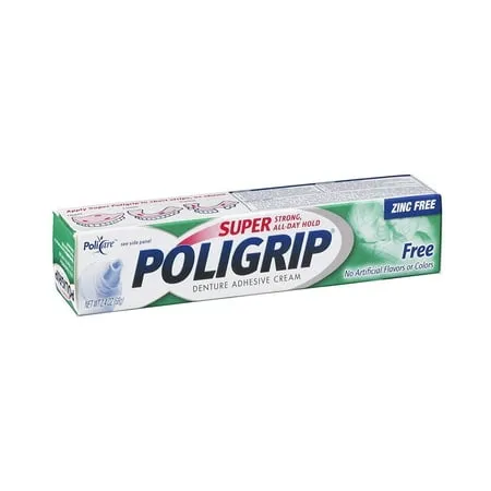 Super Poligrip Free Denture Adhesive Cream