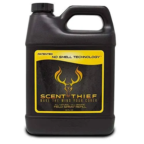 Scent Thief Deer Hunting Accessories 32oz. Field Spray Refill, Acts As A Deer Scent Blocker and Eliminates Animal's Ability to Smell