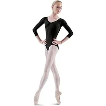 Bloch Ladies Pinch Front Sleeve Leotard