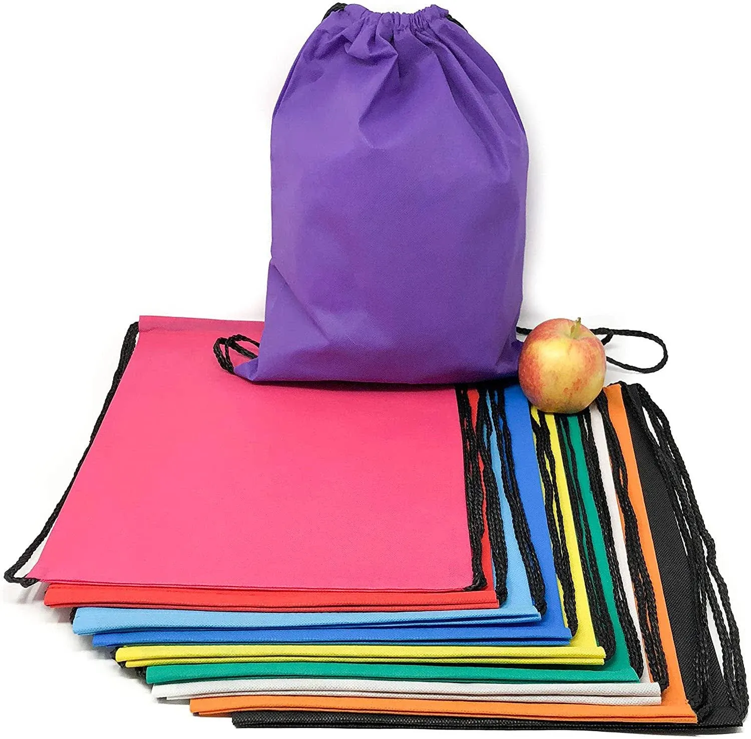 50 Bulk Drawstring Bags - Polyester Backpacks | Podzly