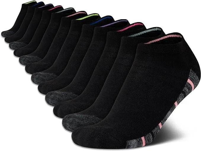 Women's Cushioned 6+1 Bonus Pack Low Cut Athletic Socks - All in Motion Heather ...