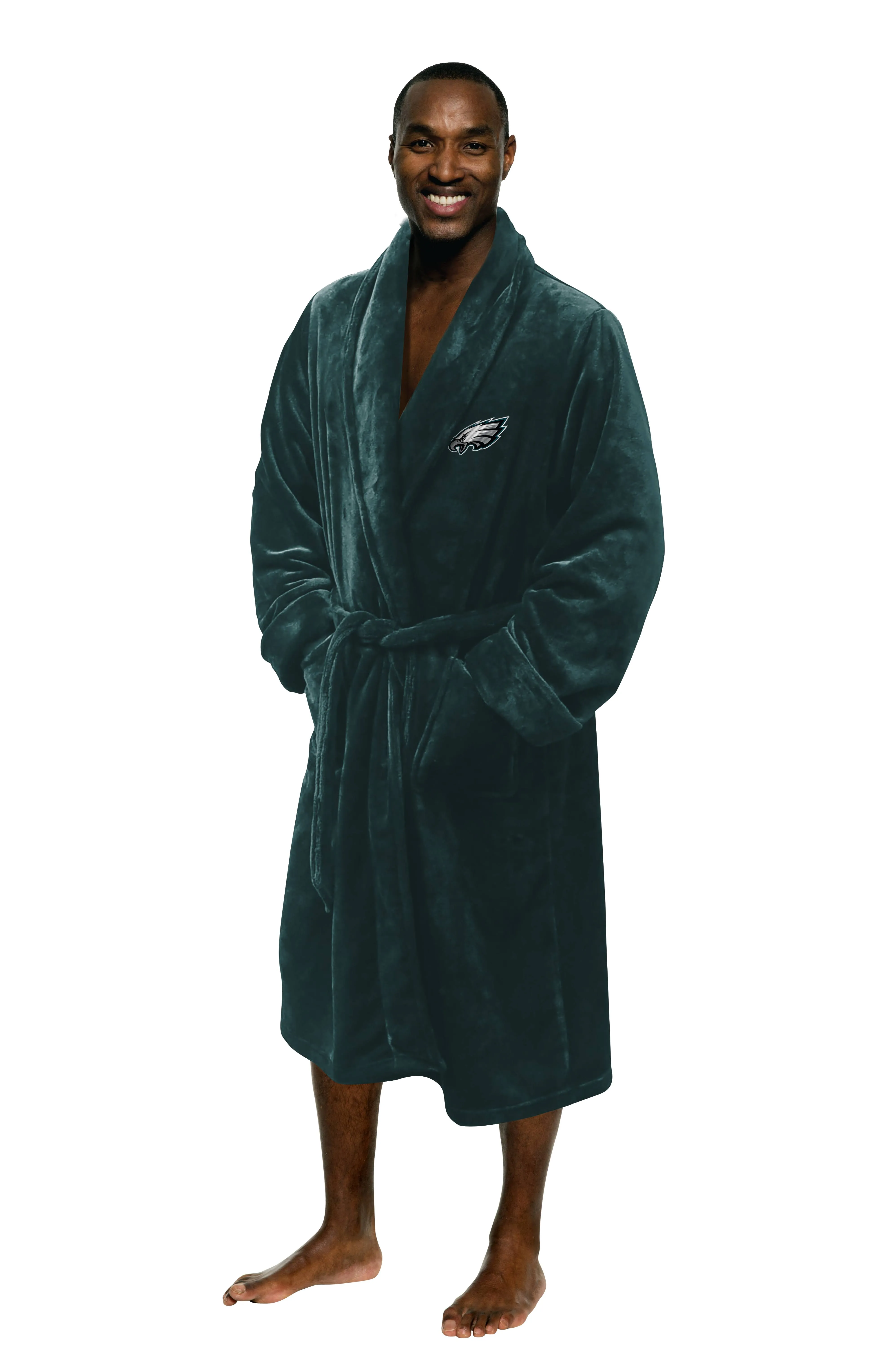 NEW NFL Football Philadelphia Eagles L/XL Bathrobe Lounge Sleep Robe Super Soft