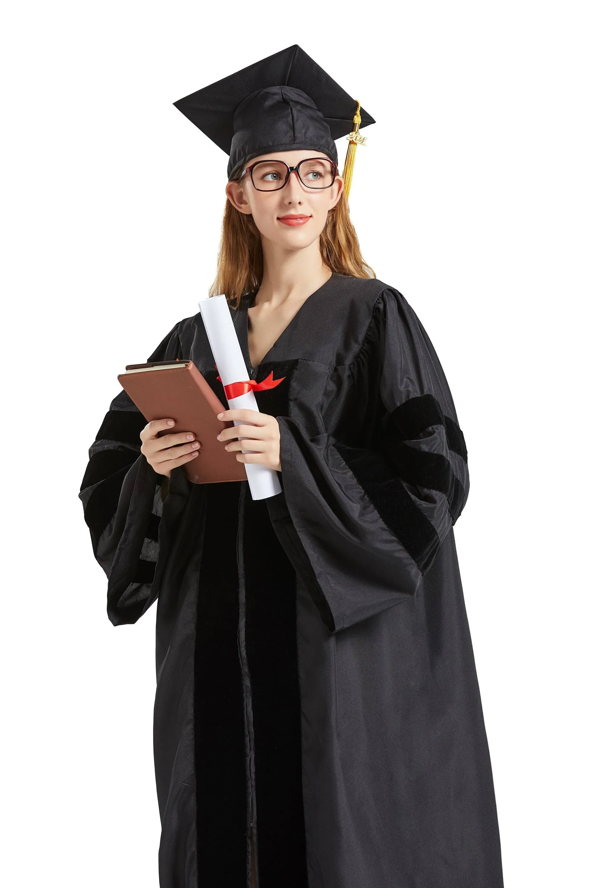 GRADWYSE 2023&2022 Doctoral Cap and Gown for PhD Graduates and Faculty, Adult ...