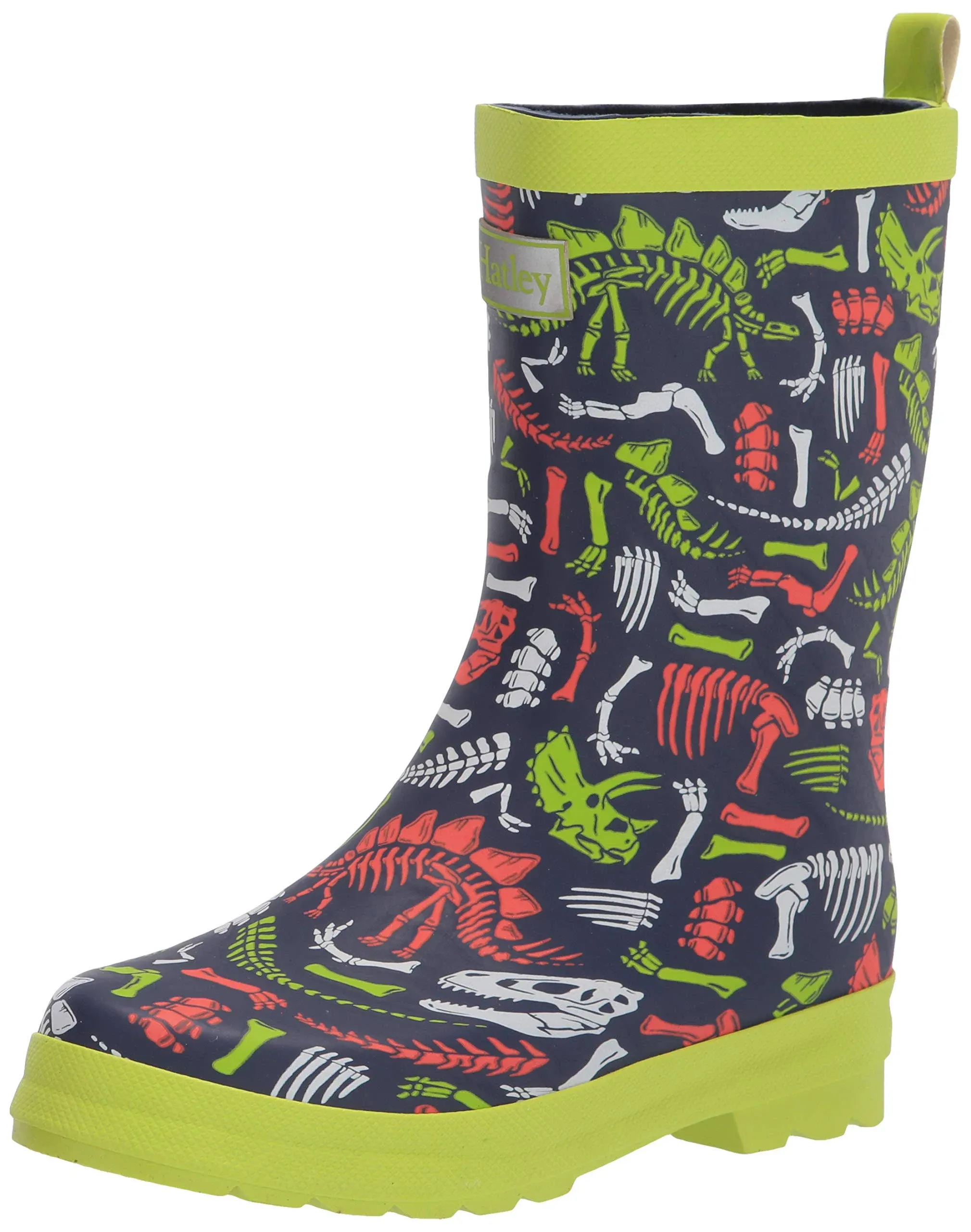 Hatley Boy's Rain Boot, Matte Dino Fossils, 6 Toddler