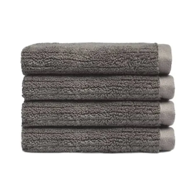 Cozy Earth Charcoal Ribbed Washcloth