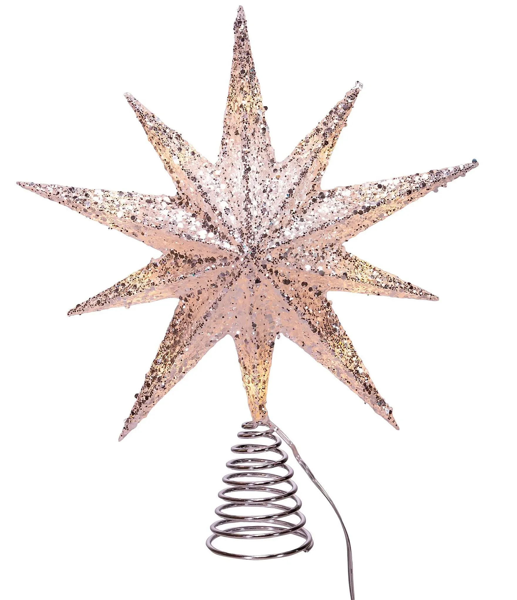 Kurt Adler 12" 11-Light Battery-Operated LED Bethlehem Star Tree Topper