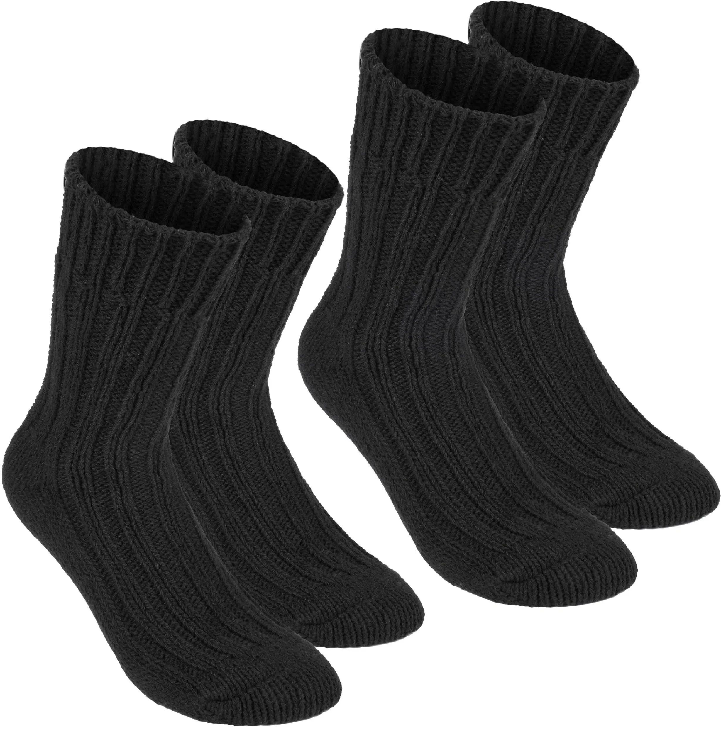 Brubaker 2 Pairs unisex Alpaca Wool Socks - Thick Winter Socks for Men or Women - 100% Alpaca Premium Thermal Warm Boot Socks