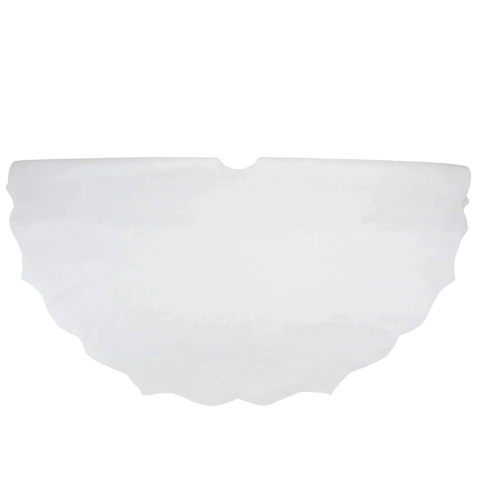 Northlight 38" White Scalloped Edge Christmas Tree Skirt