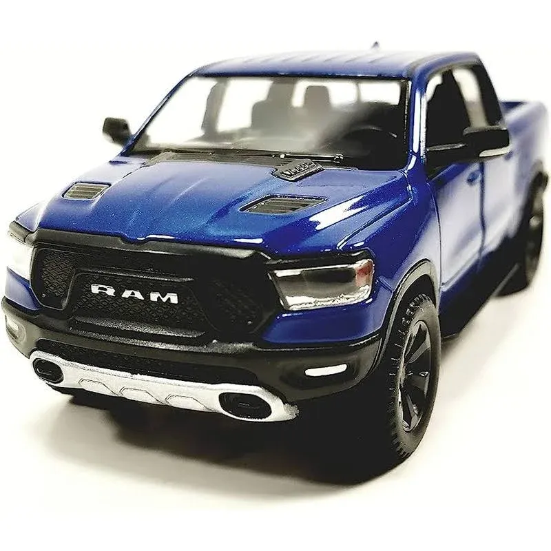 2019 RAM Rebel 1500 Crew Cab Pickup Truck Blue Metallic "American Classics" Series 1/24-1/27 Diecast Model Car by Motormax