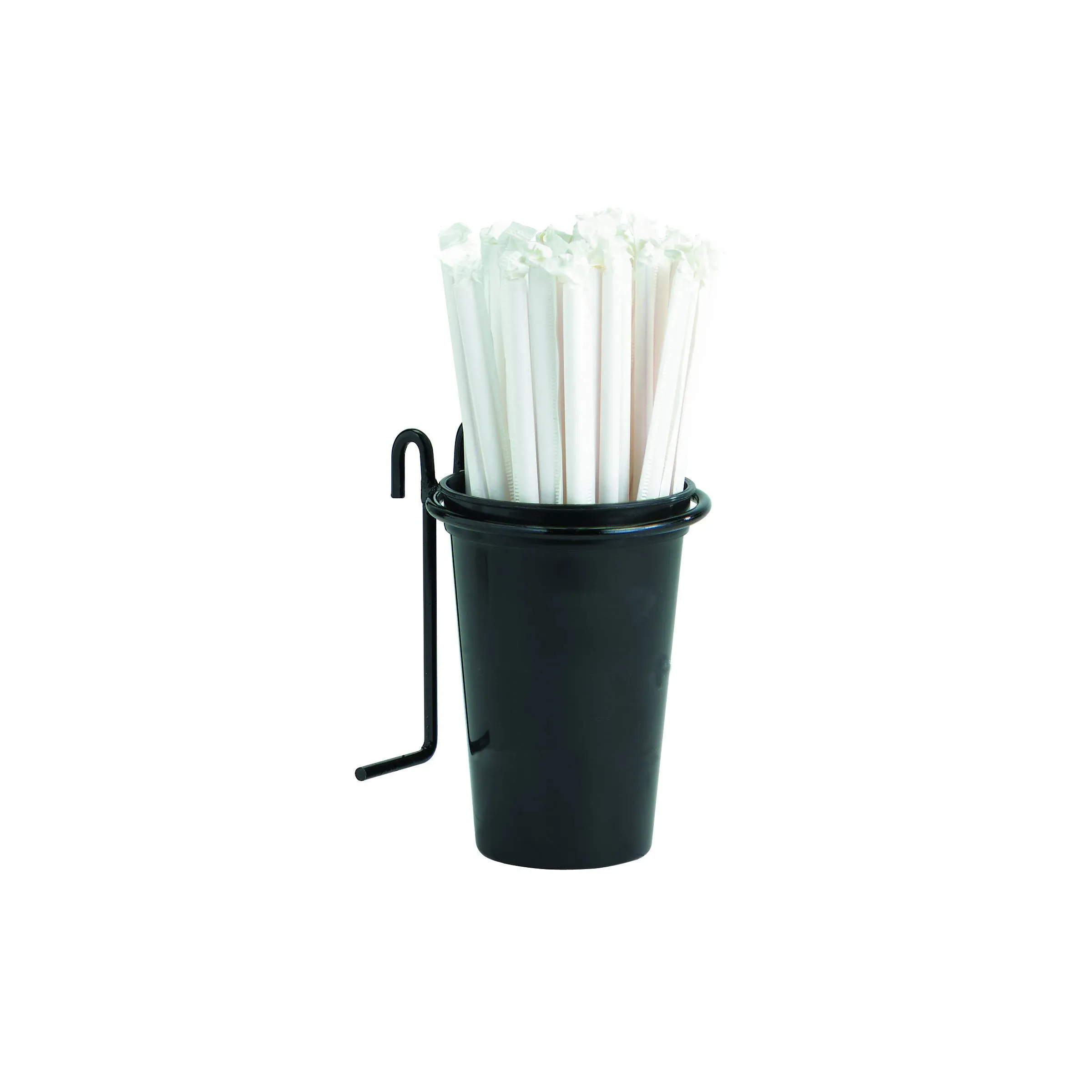 Straw Holder, 4-5/8in.H x 3-1/8in.W, for WR-3, WR-4 and WR-5, wire, black