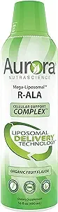 Aurora Nutrascience, Mega-Liposomal R-ALA Cellular Support Complex, Gluten Free,