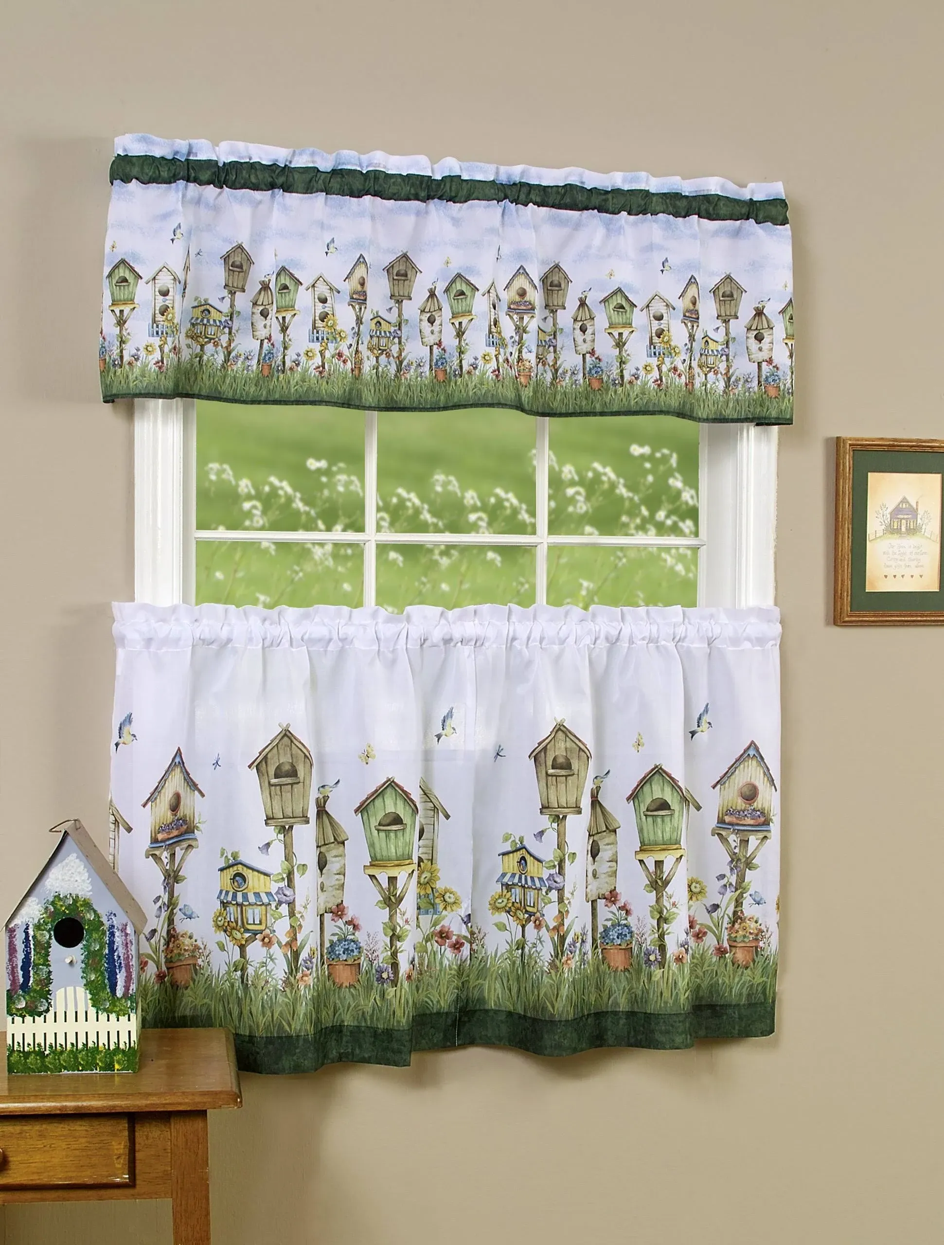 Achim Home Sweet Home Tier and Valance Set