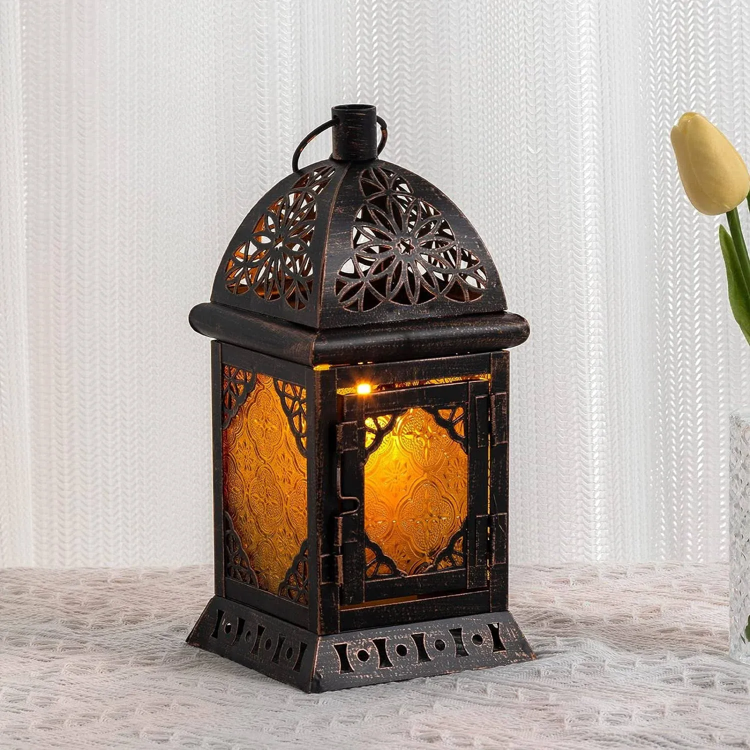 Vintage Large Size Decorative Candle Ramadan Lantern Moroccan Style Christmas