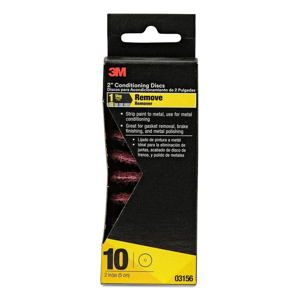 3M Conditioning Discs, 03156, 2 in, medium grit, 10 discs per pack