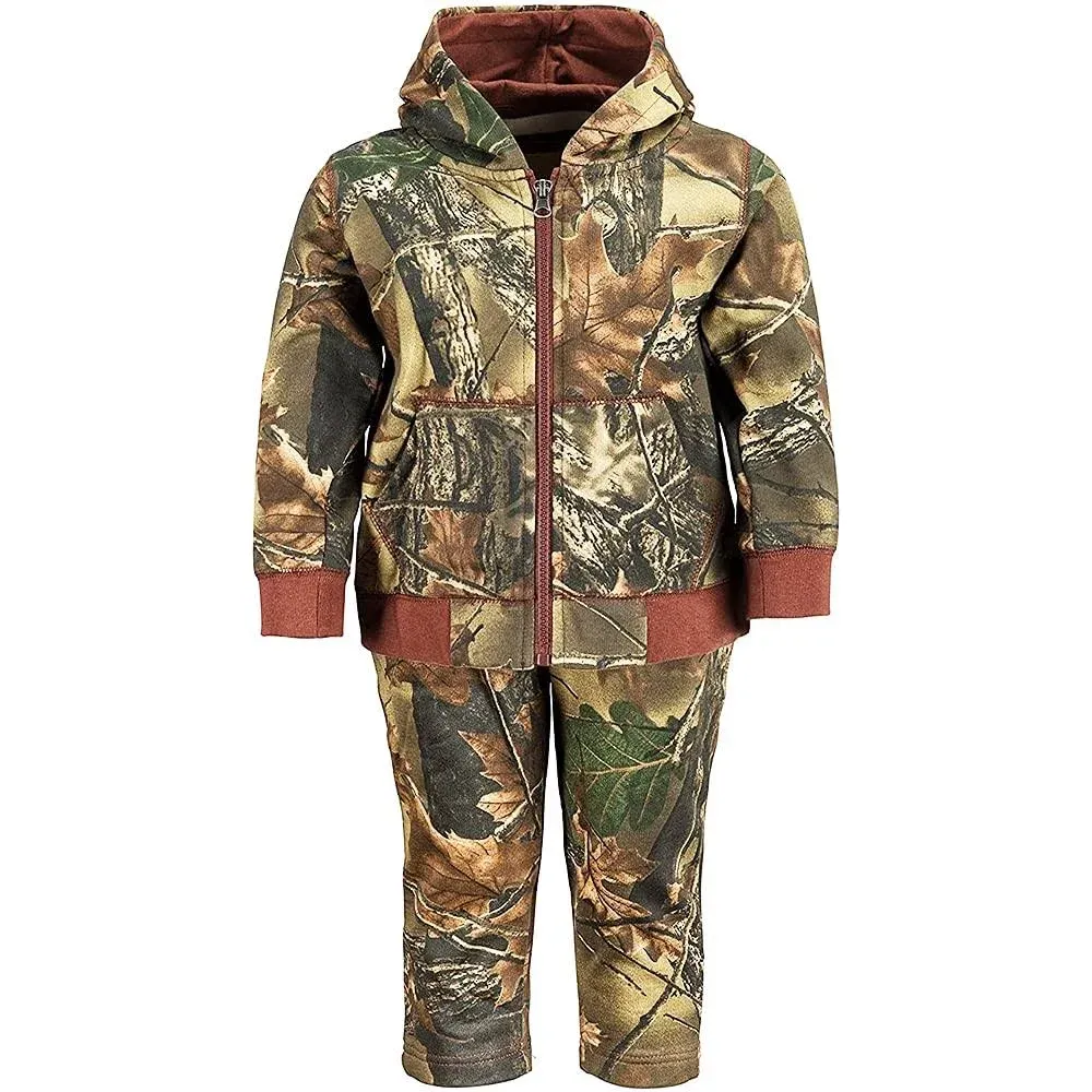 Trailcrest Infant - Toddler Camo Two Piece Cotton Jacket & Pants Set 2T Camo ...