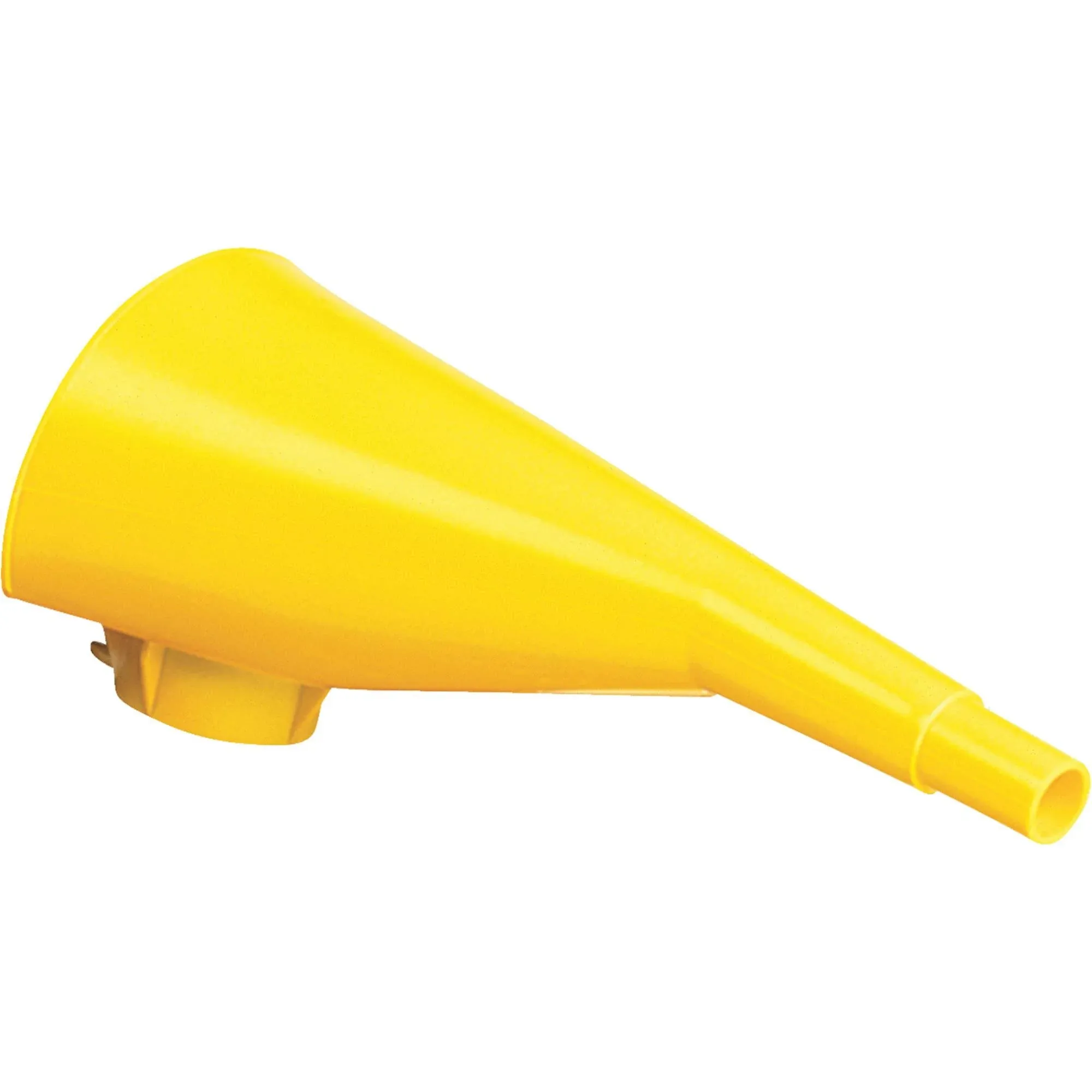 EAGLE Funnel: 9 in Lg, 1 1/8 in Spout Outside Dia., Yellow