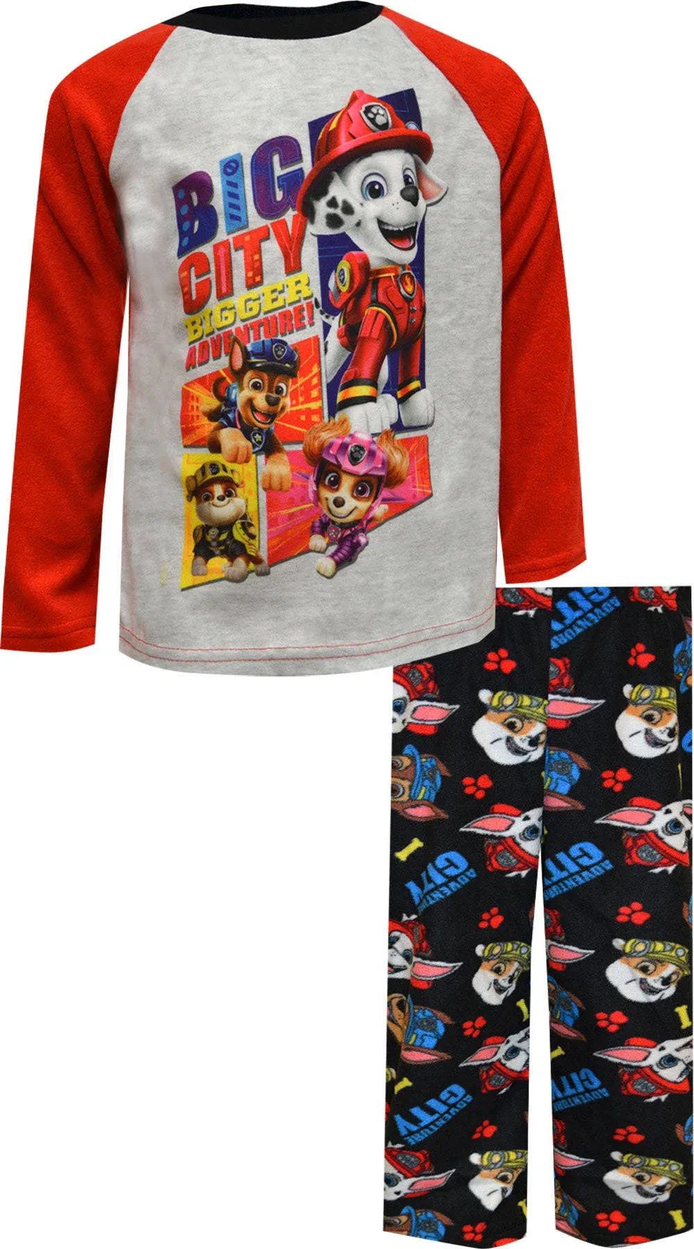 Paw Patrol Boys' 2 Piece Fleece Pajama Set Sleepwear 2T