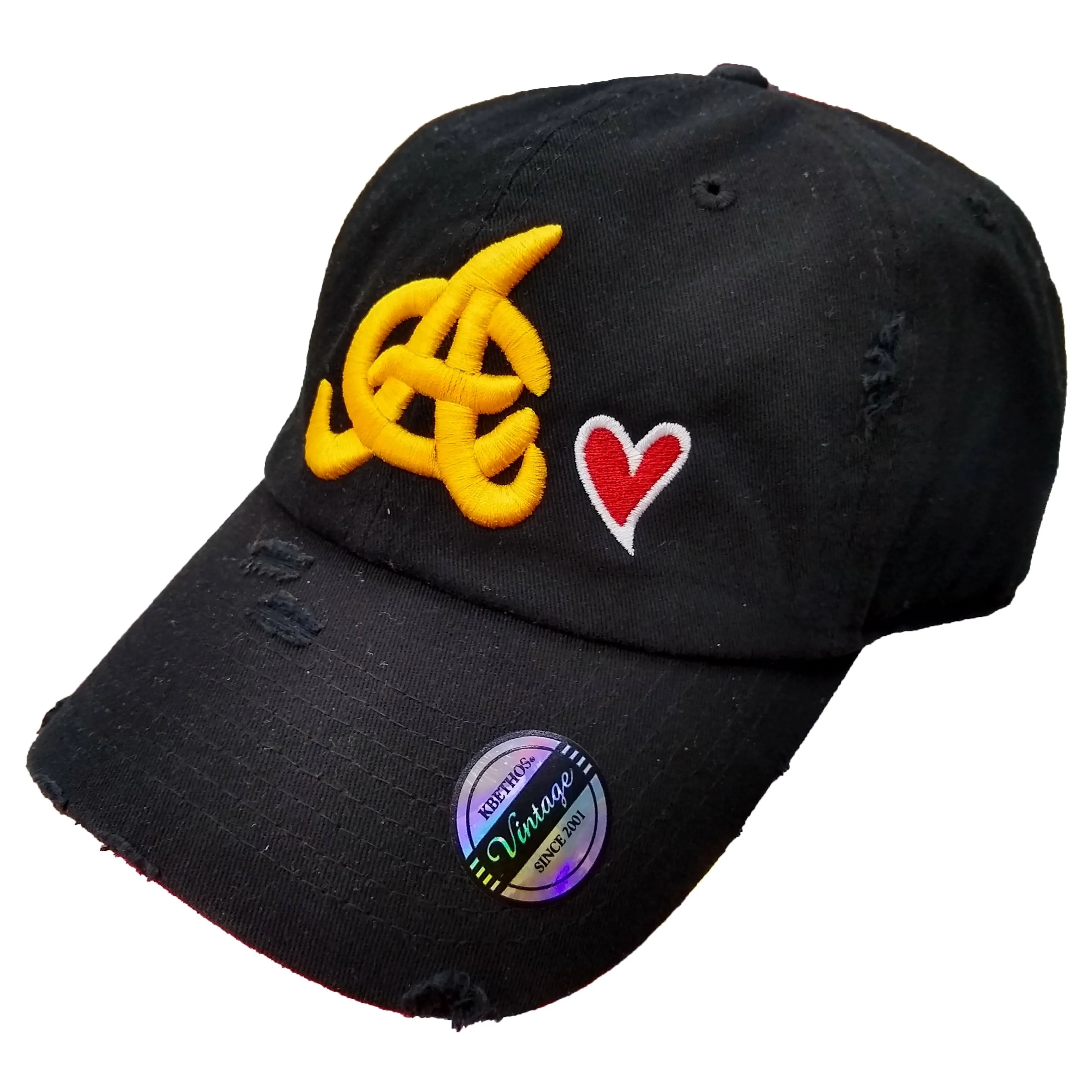 Aguilas Cibaeñas Vintage and Snapback Hats (Black/Heart)