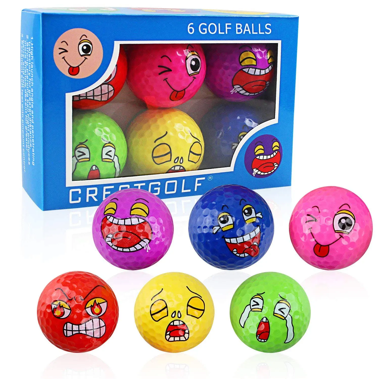 Funny Golf Balls Novelty Golf Balls Colored Golf Balls Practice Golf Balls Hi...