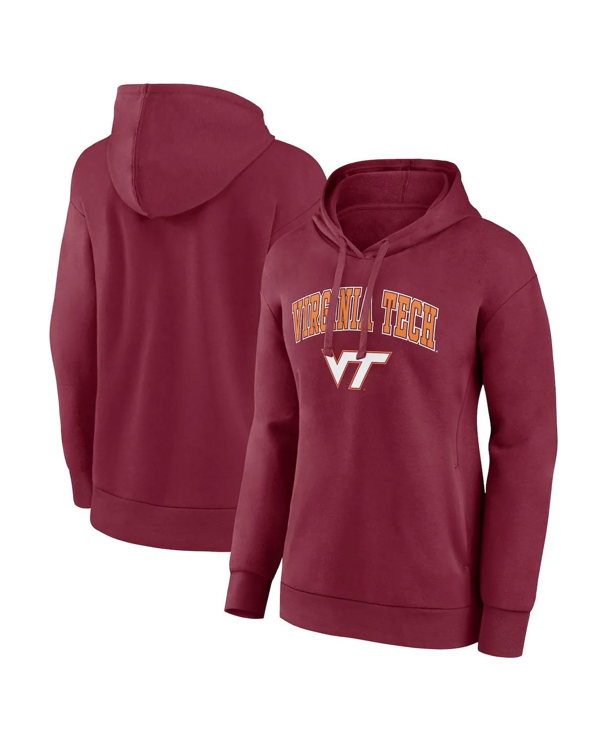 "Women's Maroon Virginia Tech Hokies Evergreen Campus Pullover Hoodie"