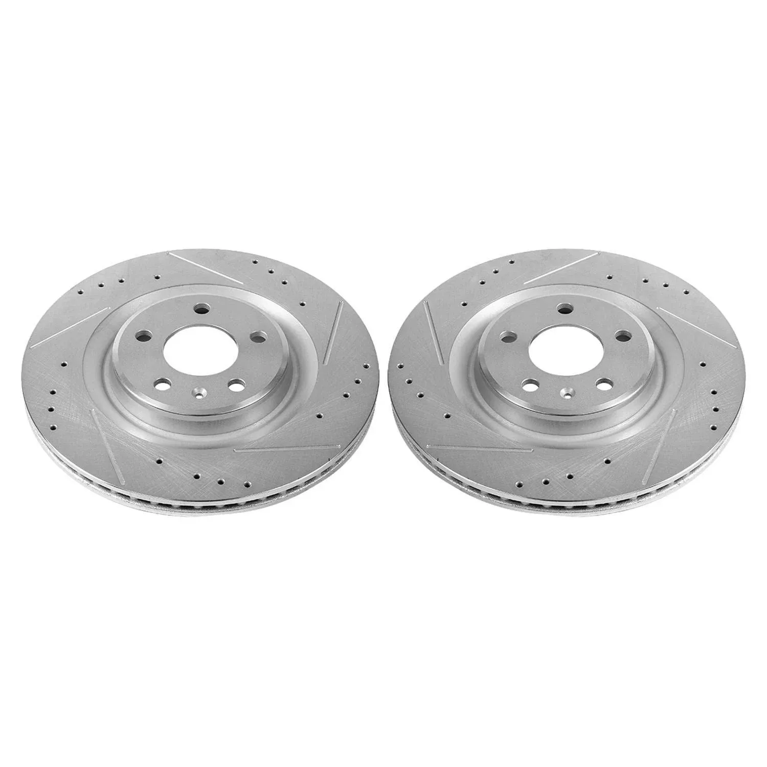 Power Stop EBR1209XPR Evolution Drilled & Slotted Rotors -Rear