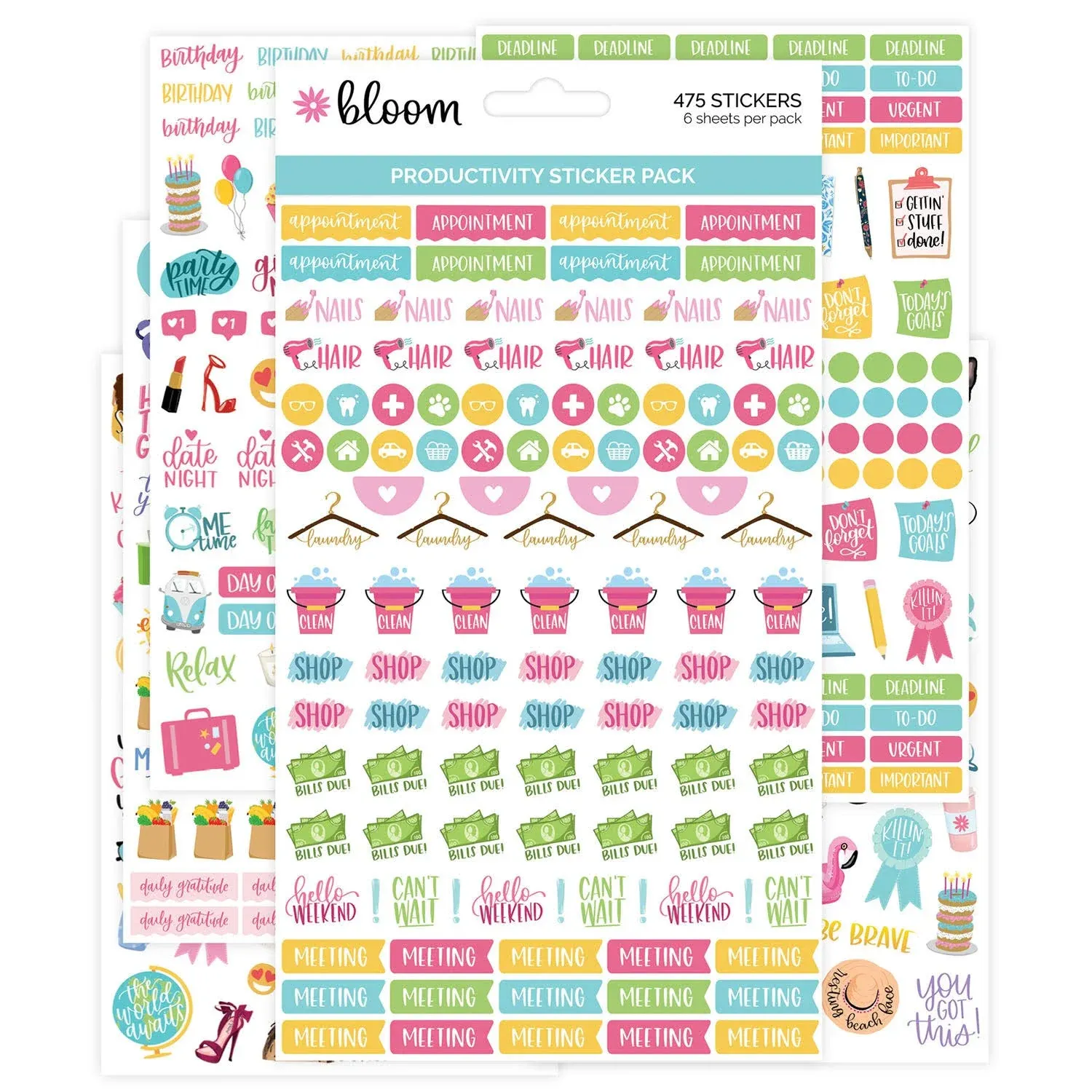 Bloom Daily Planner Productivity Planner Stickers