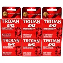 Trojan ENZ Natural Latex Non-Lubricated Condoms - 12 Count