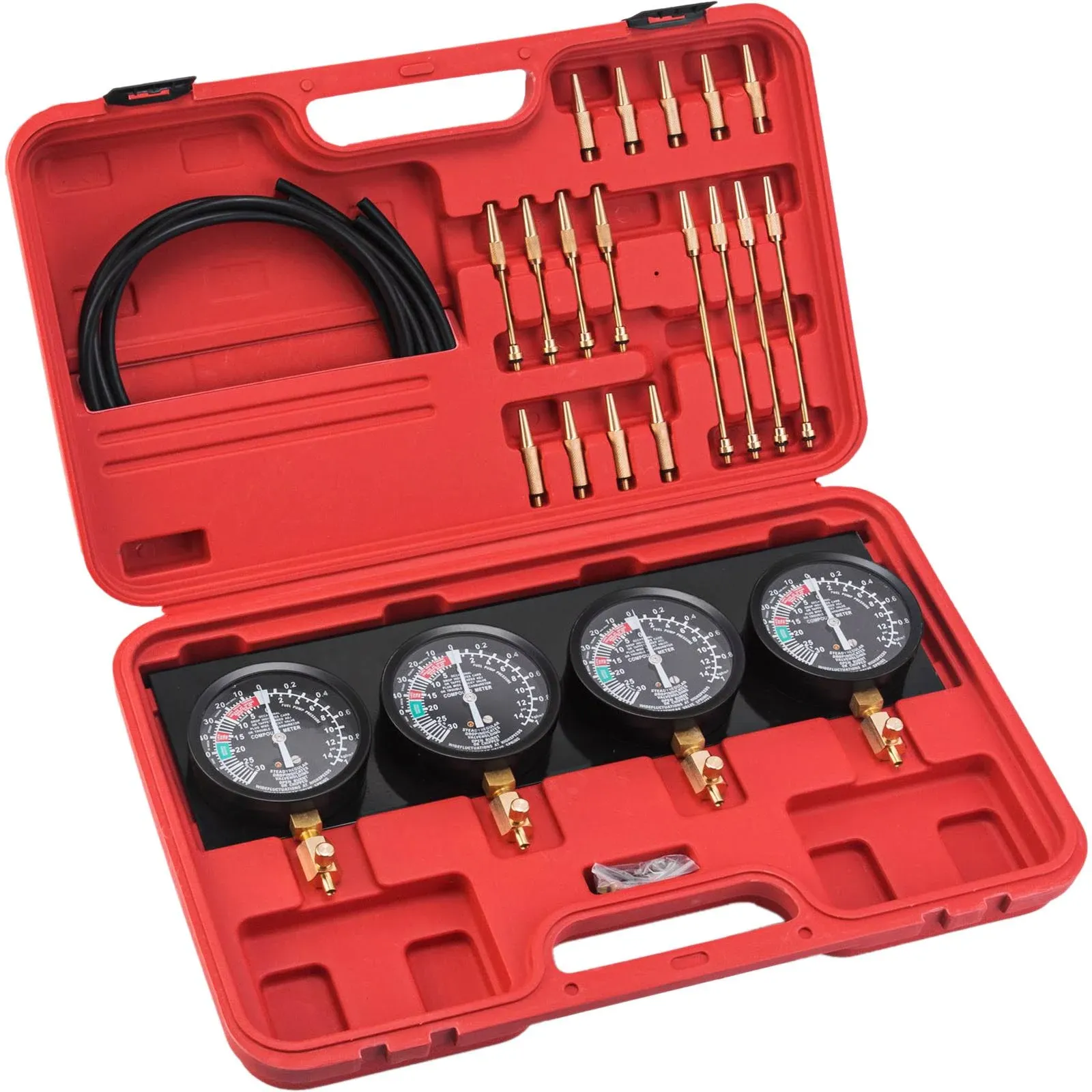 VEVOR Fuel Vacuum Carburetor Synchronize Tool Kit Fuel Vacuum Carburetor Synchronizer carb sync Gauge Set with Rubber Hose