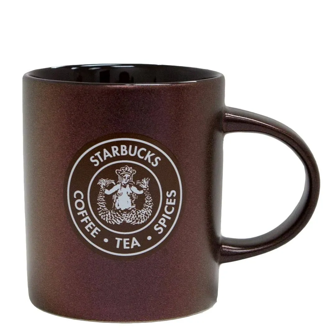 Starbucks Exclusive First Store Seattle Pike Place Brown Mug, Original Logo, 12 fl oz