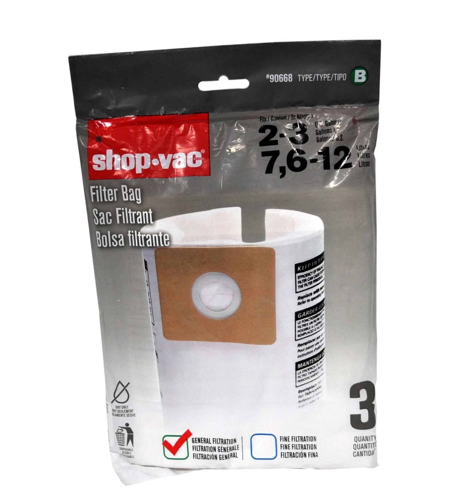 Shop-Vac Disposable Collection Filter Bags