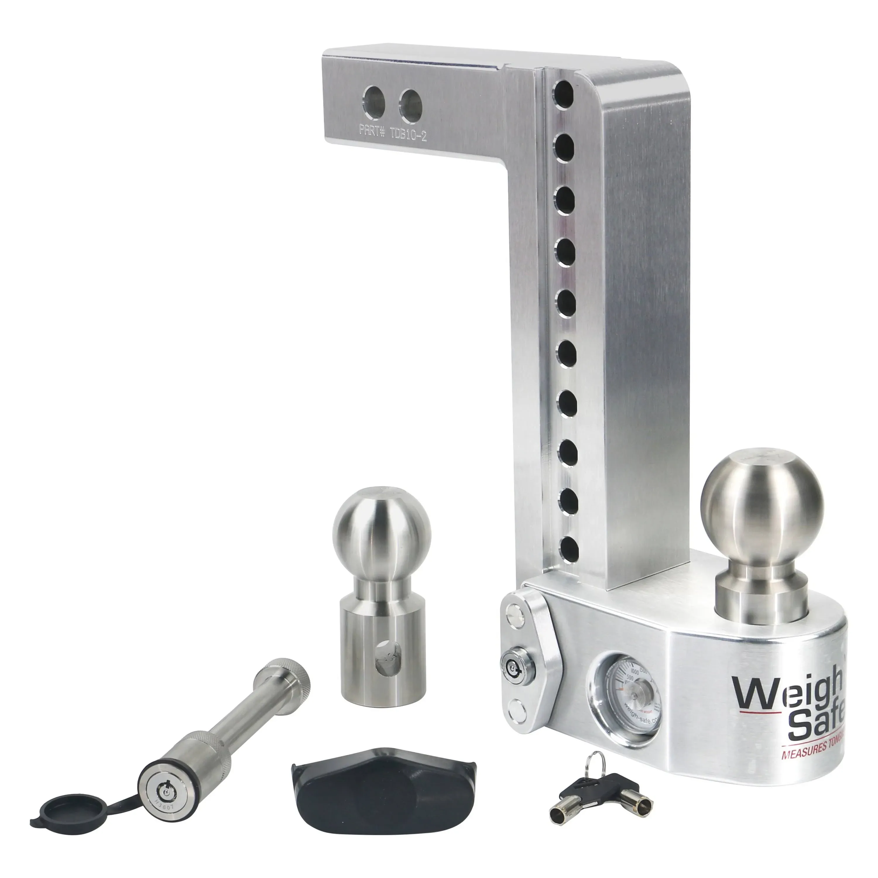 Weigh Safe WS10-2-KA 10" Drop Hitch with 2" Shank Keyed Alike