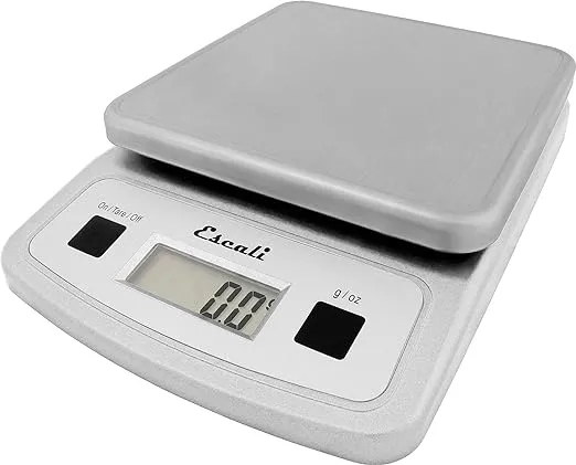 Escali SCDG13LP Low-Profile 13 lb. Digital Kitchen Scale