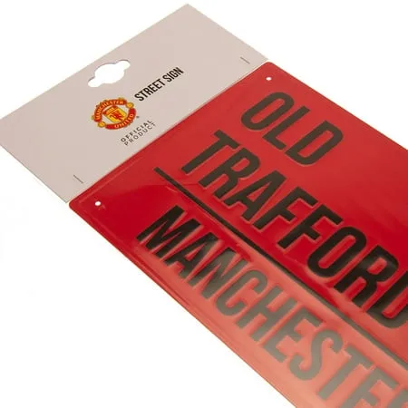 Manchester United Red 7 x 16 Street Sign