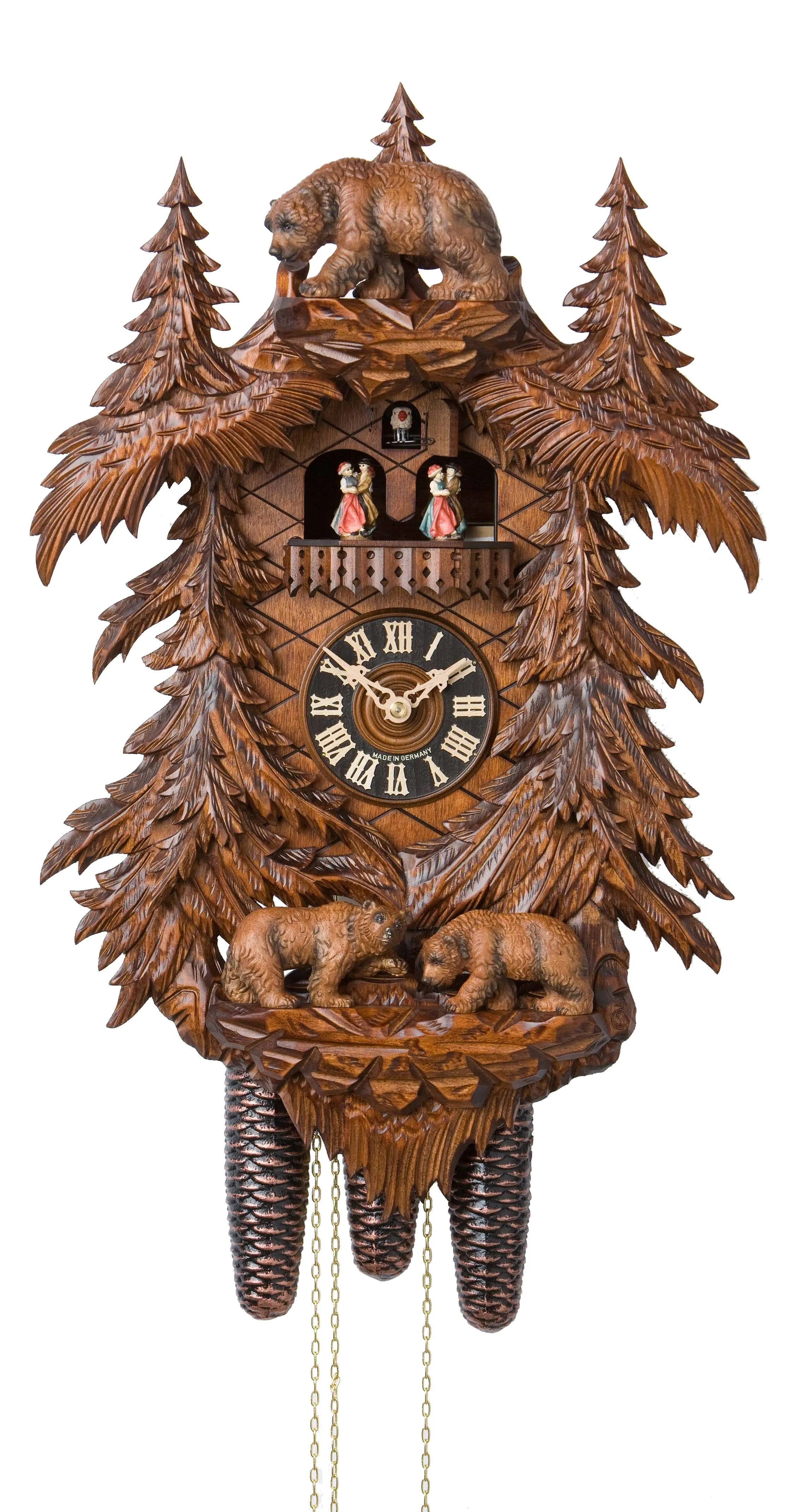 Hones Cuckoo Clock Bears in The Forest