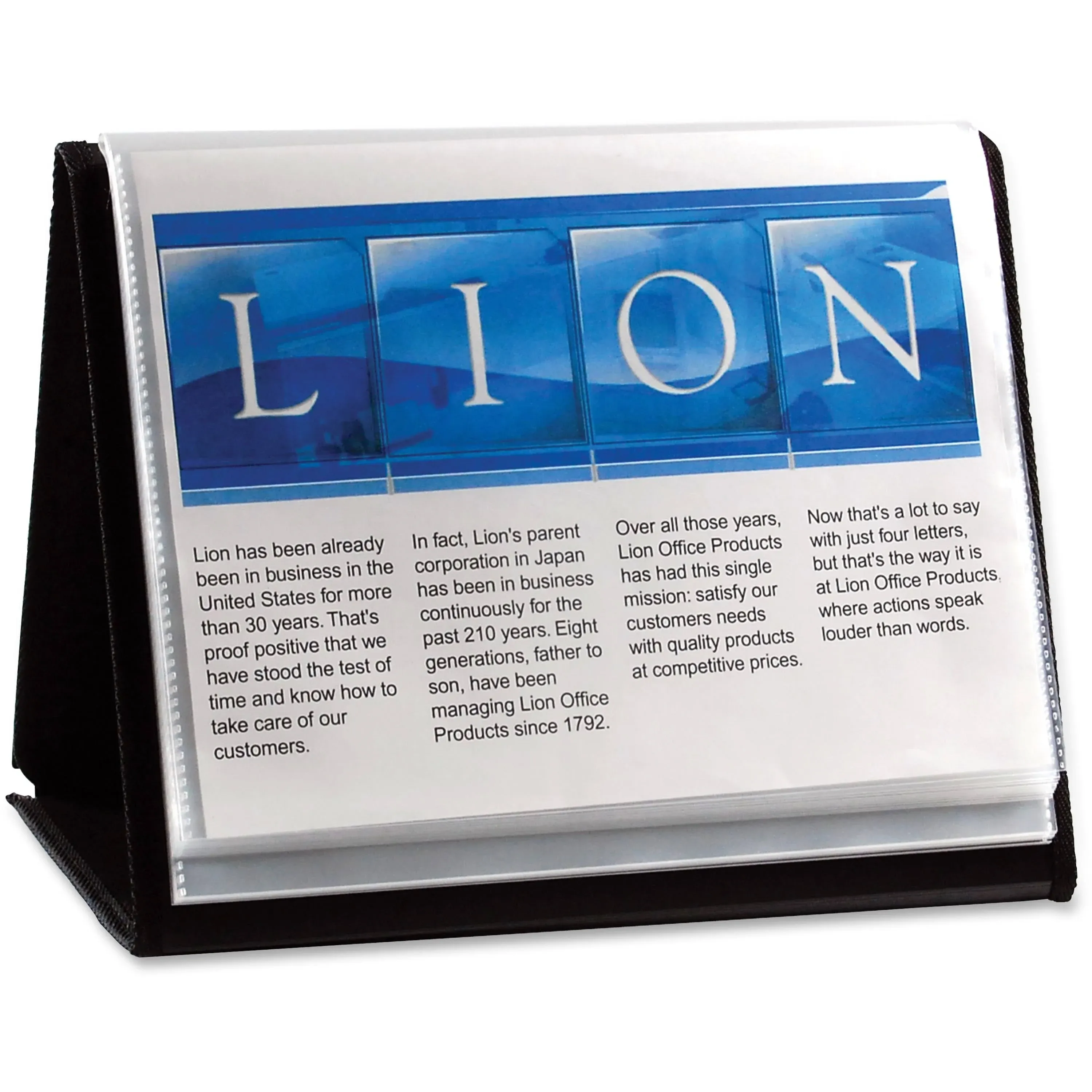 Lion Flip-N-Tell Display Easel Books, Black