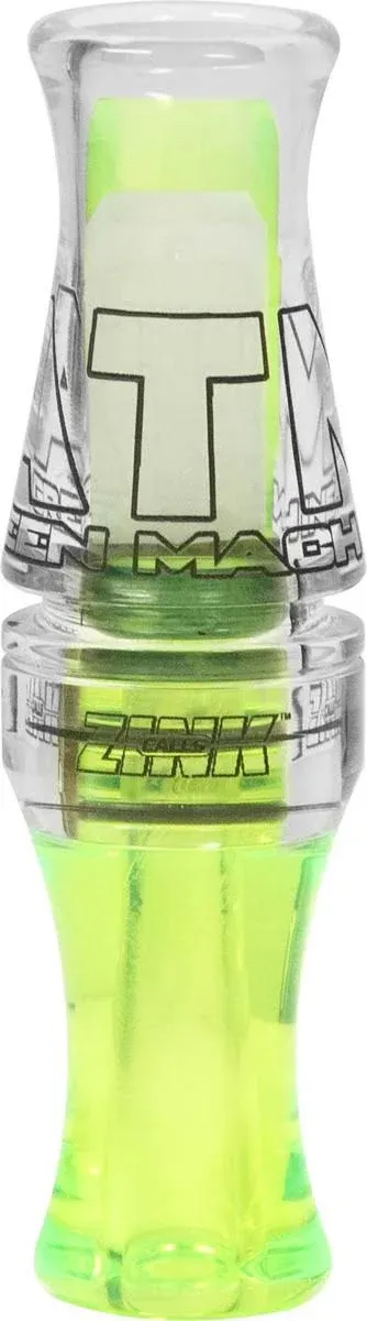 Zink ATM Green Machine Polycarbonate Double Reed Durable Hunting Waterfowl Duck Game Call - Huge Range of Tones with Great Bottom-End Sound