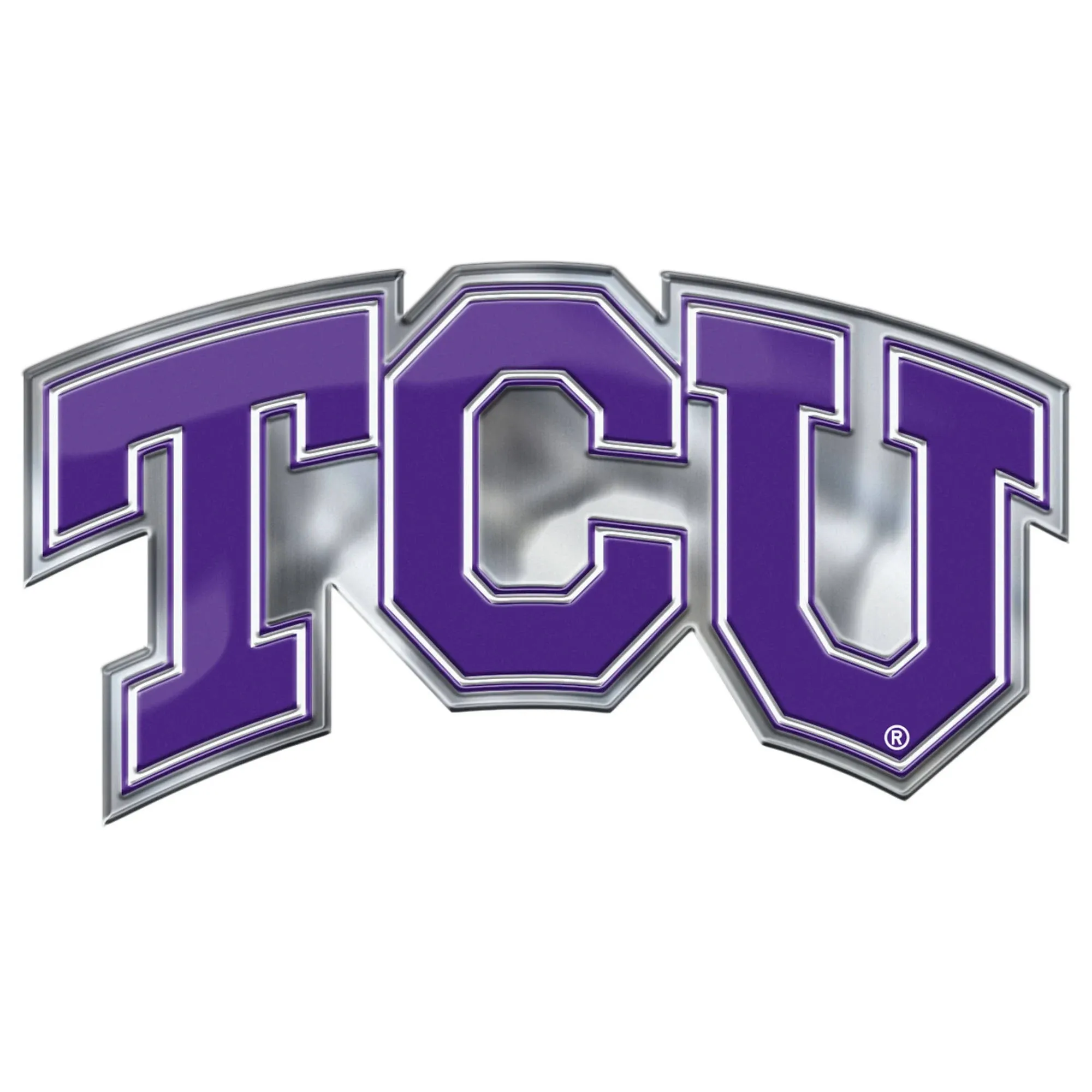 Fanmats, Texas Christian University Embossed Color Emblem 2