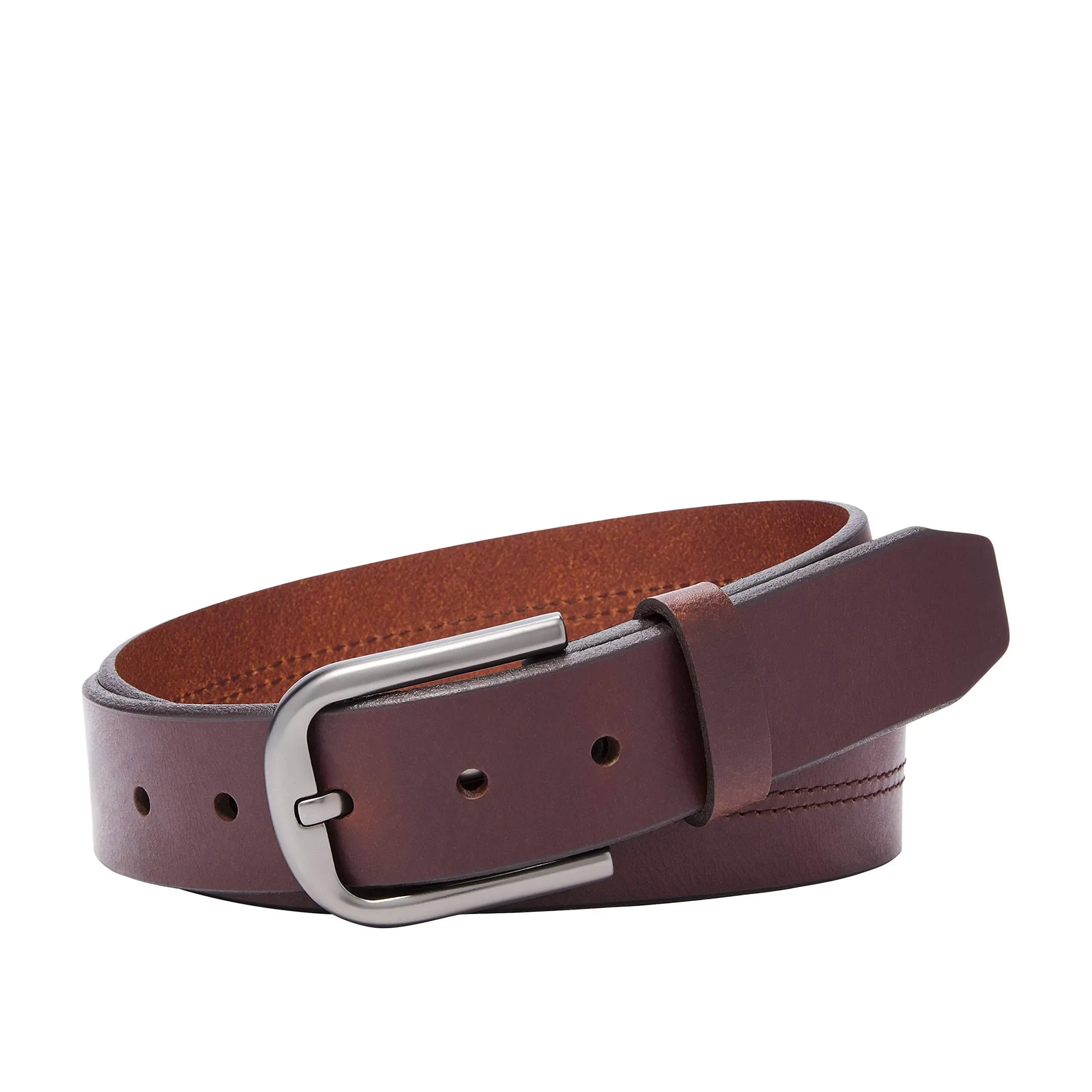 Fossil Samson Leather Belt, Mens, 38, Brown