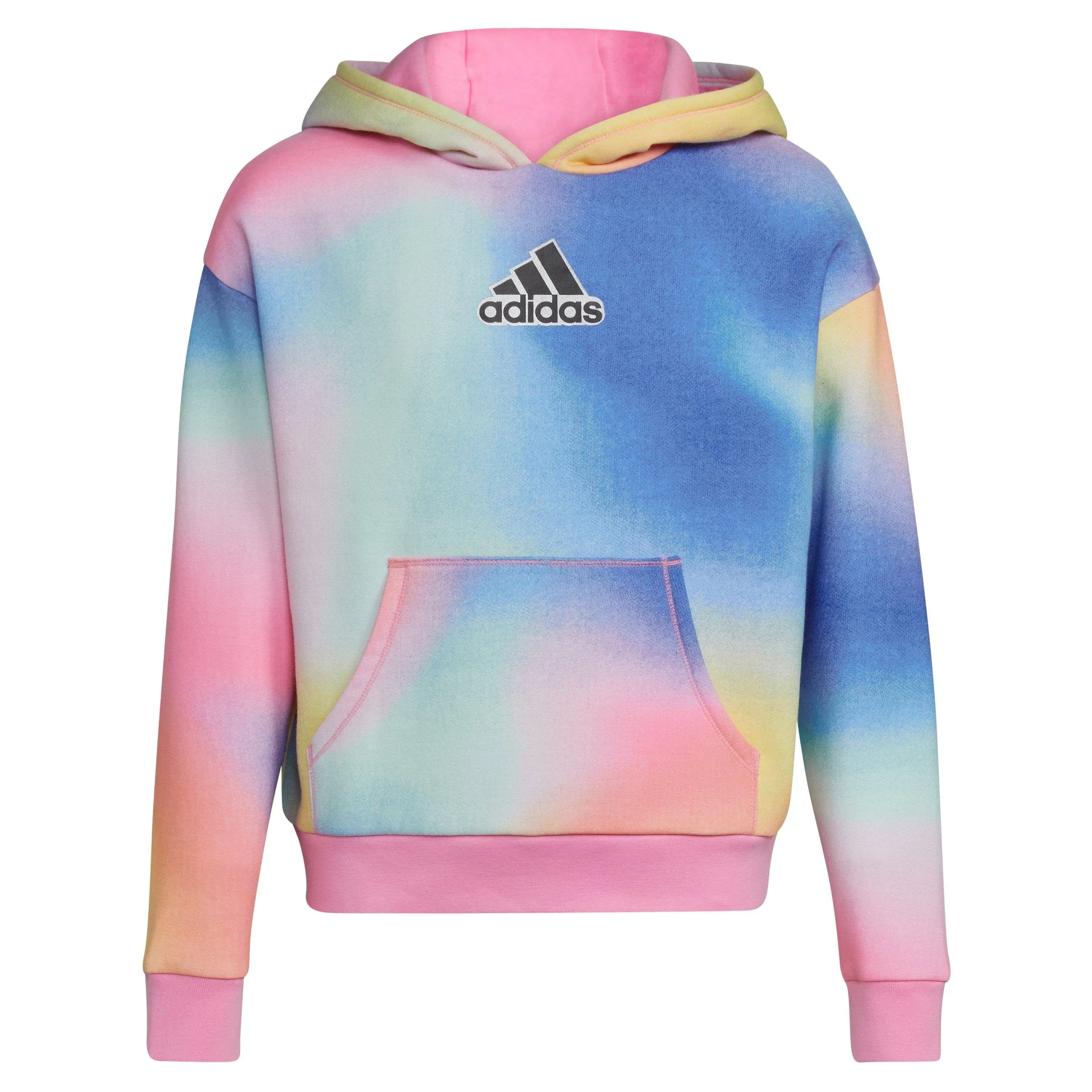 adidas Girls' Gradient Fleece Pullover Hoodie