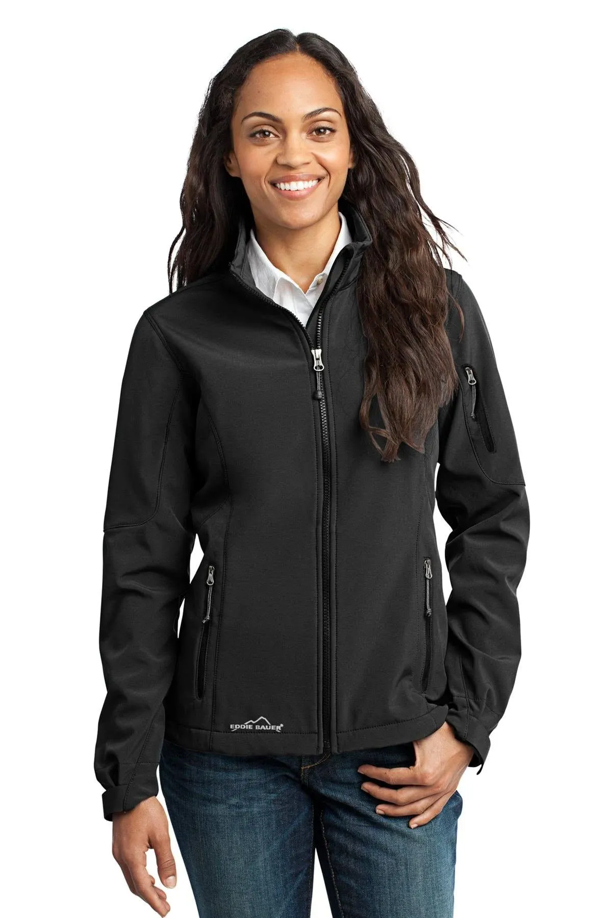 Eddie Bauer EB531 Ladies Soft Shell Jacket - Black - L