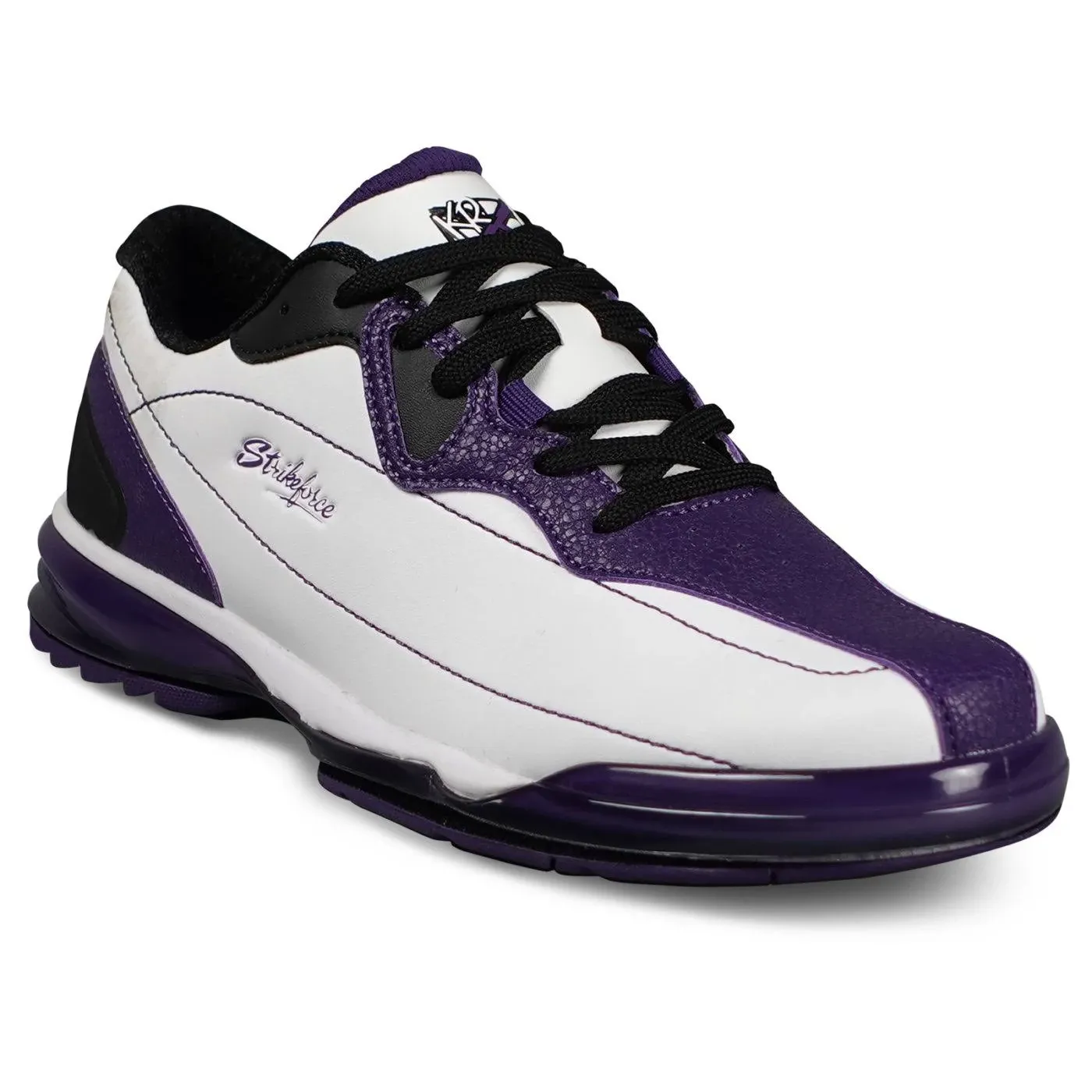 KR Strikeforce Dream White/Purple Right Hand Performance Women's Bowling Shoe