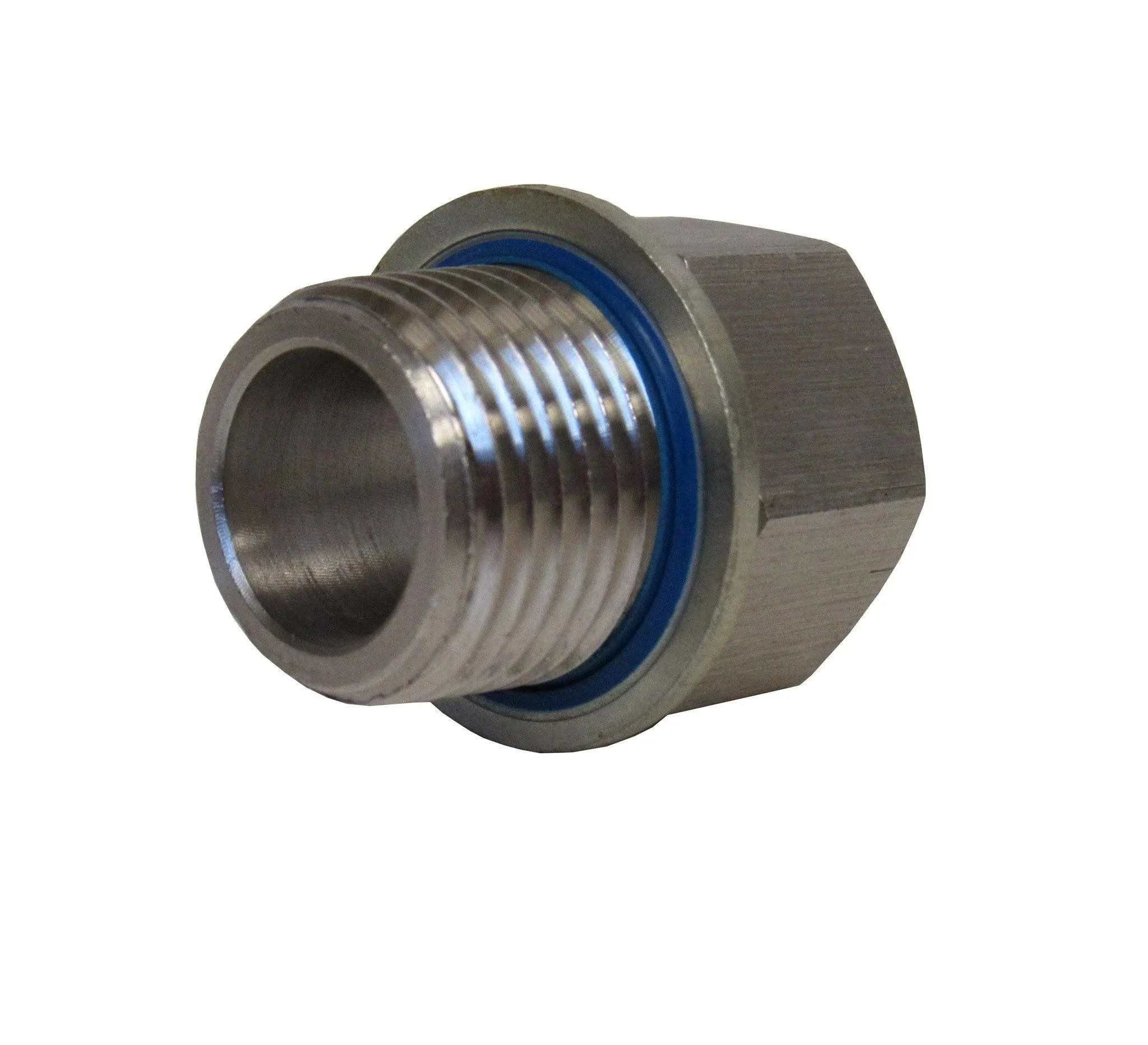 304 STAINLESS ADAPTER 1/8&#034; NPT FEMALE X 1/8&#034; BSPP MALE W/ SEALING WASHER 