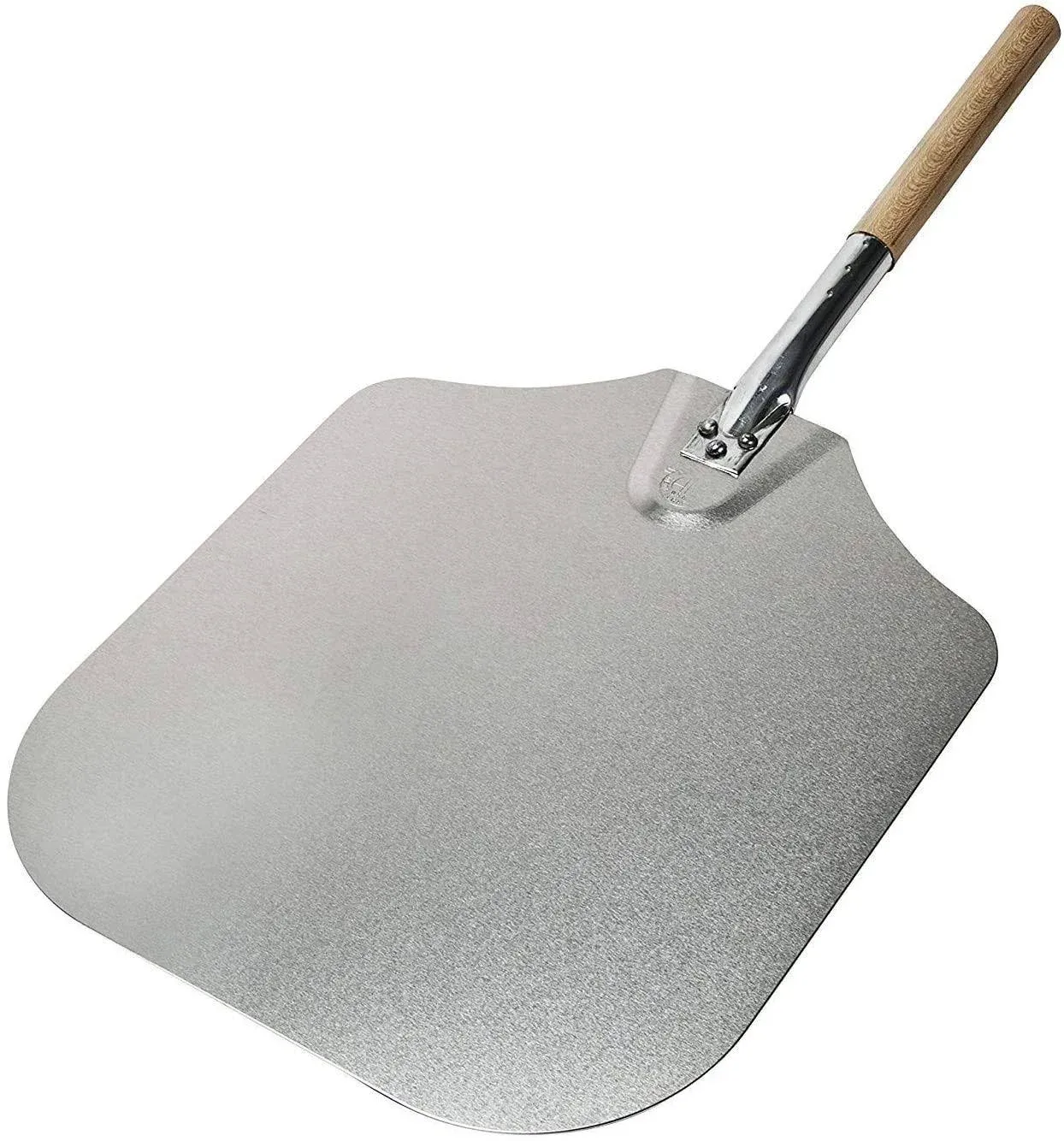 Kitchen Supply 14-Inch x 16-Inch Aluminum Pizza Peel with Wood Handle