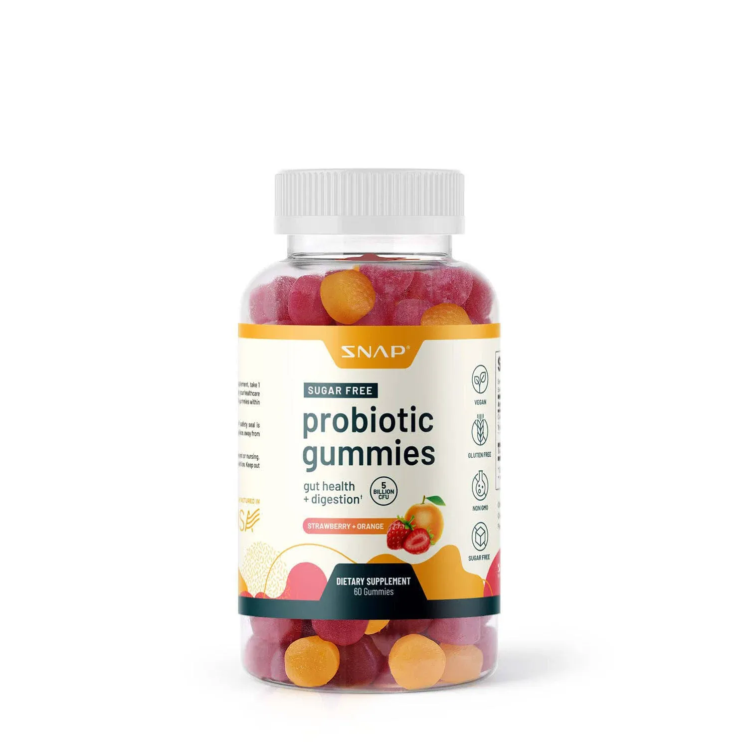 Sugar-Free Probiotic Supplement Gummies - Gut Health, Digestion, Immune Support 5 ...