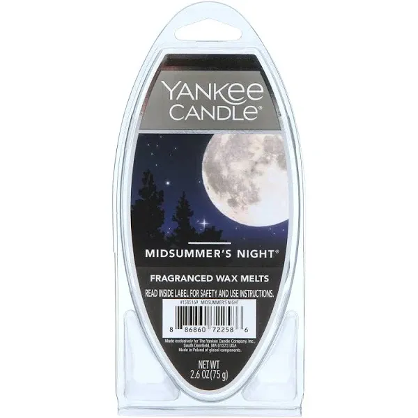 Yankee Candle Lot of 6 Wax Melt Singles - Midsummer's Night