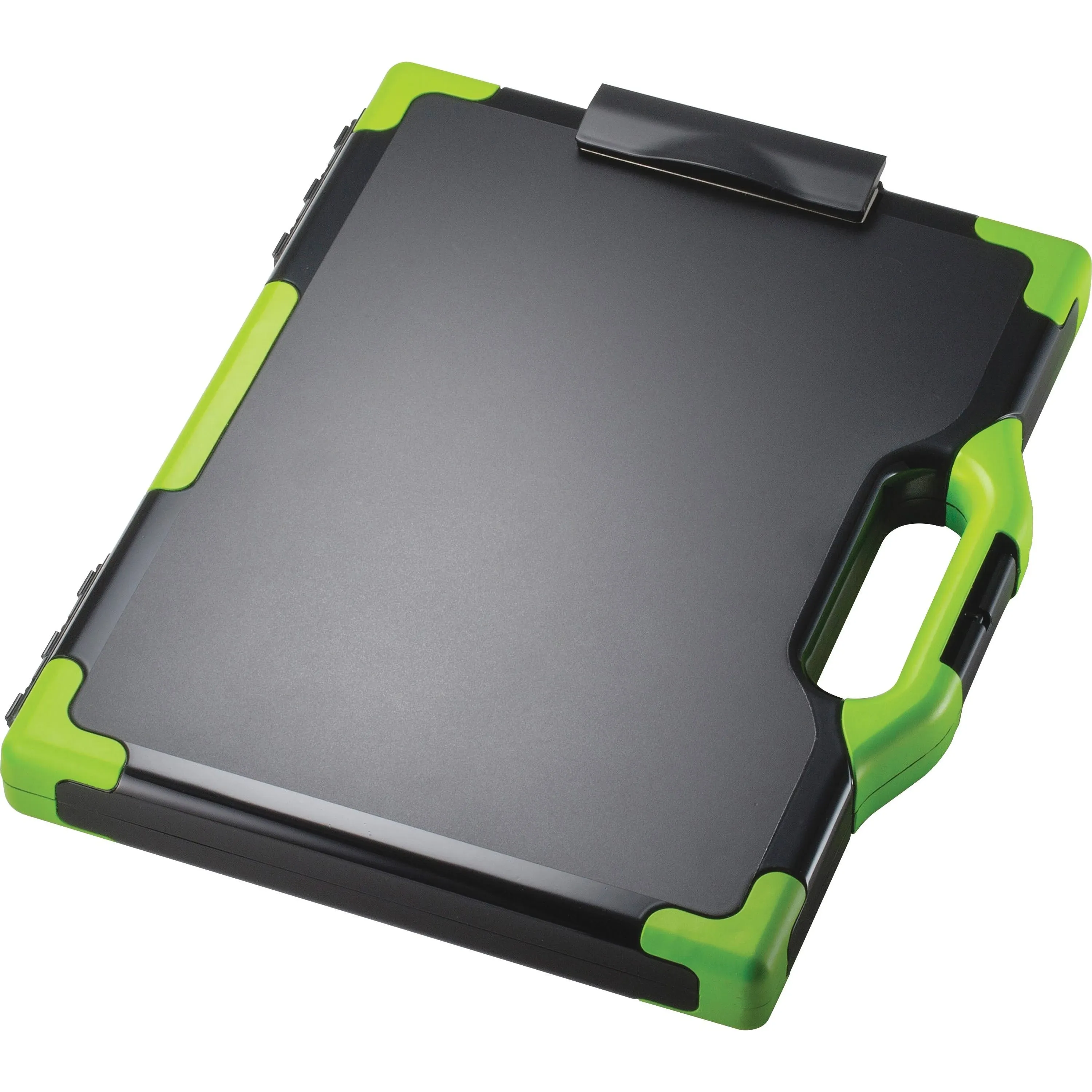 Officemate Carry All Clipboard Storage Box, Letter/Legal Size, Black & Green (83325)